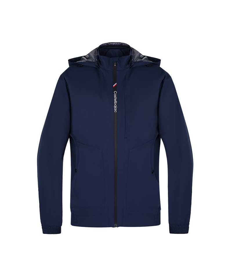Castelbajac Men's Hooded Windbreaker - Navy