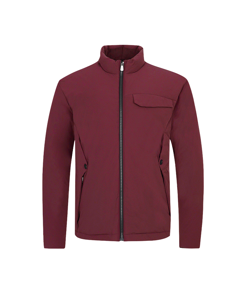 Castelbajac Men's Thin Down Jumper - Wine