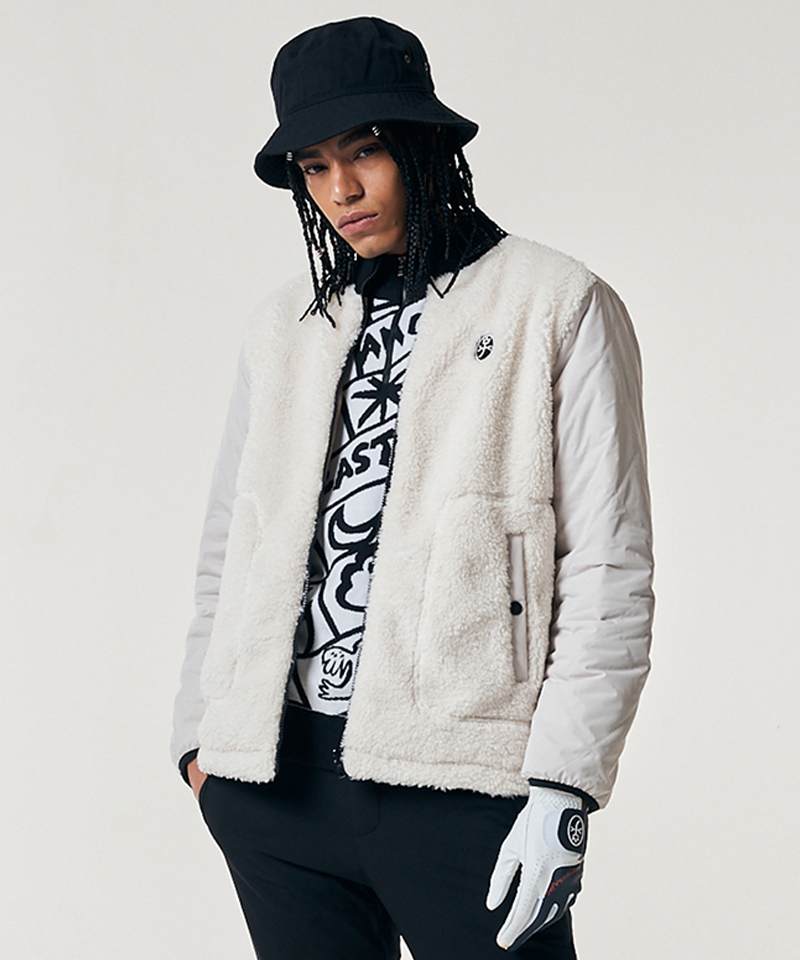 Castelbajac Men's Soft Fleece Padding - Ivory