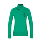 Castelbajac Women's Basic Embroidered Point Mock Neck Knit - Green