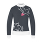 Castelbajac Women's Artwork Jacquard Point Polar Knit - M/Grey