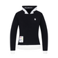 Castelbajac Women's Boucle Two-Color Hooded Sweater - Black