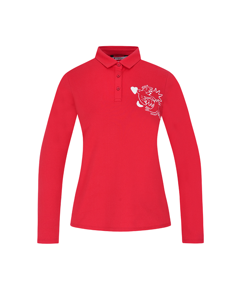 Castelbajac Women's Boucle Embroidery Point T-Shirt - Red