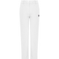 Castelbajac Women's Nylon Spandex Logo Band Slim Pants - White