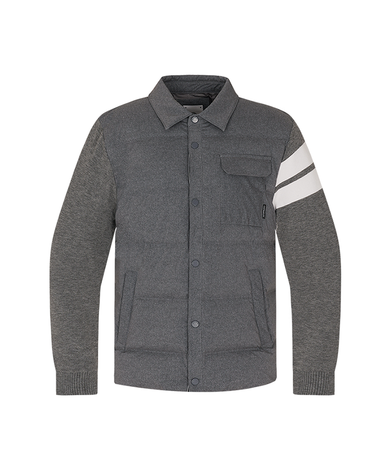 Castelbajac Men's Hybrid Goose Cardigan - Grey