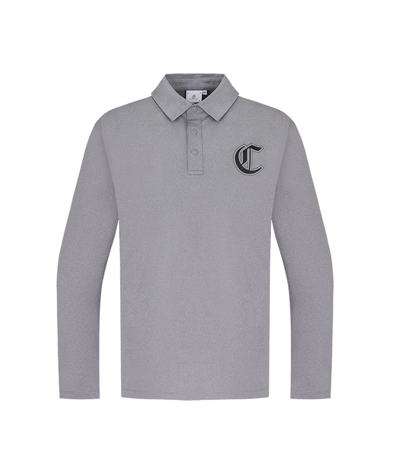 Castelbajac Men's Modified Logo Long-Sleeve Eri T-Shirt- M/Grey