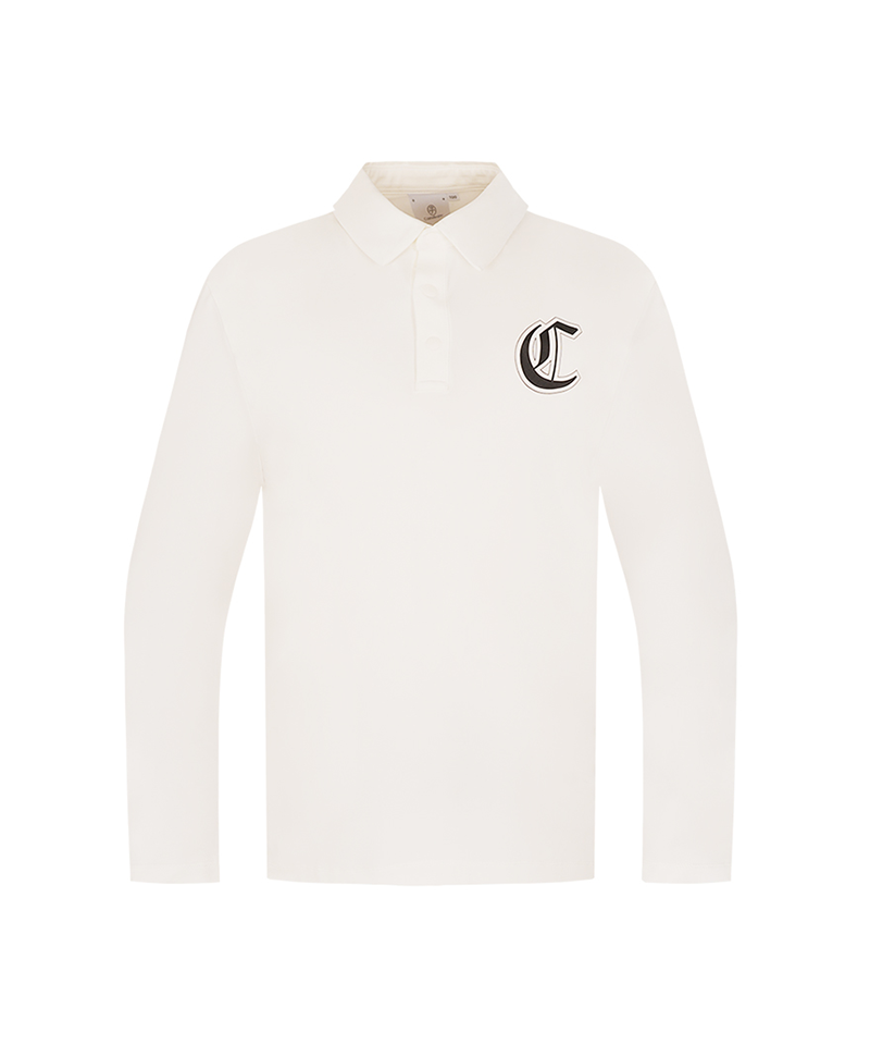 Castelbajac Men's Modified Logo Long-Sleeve Eri T-Shirt- White