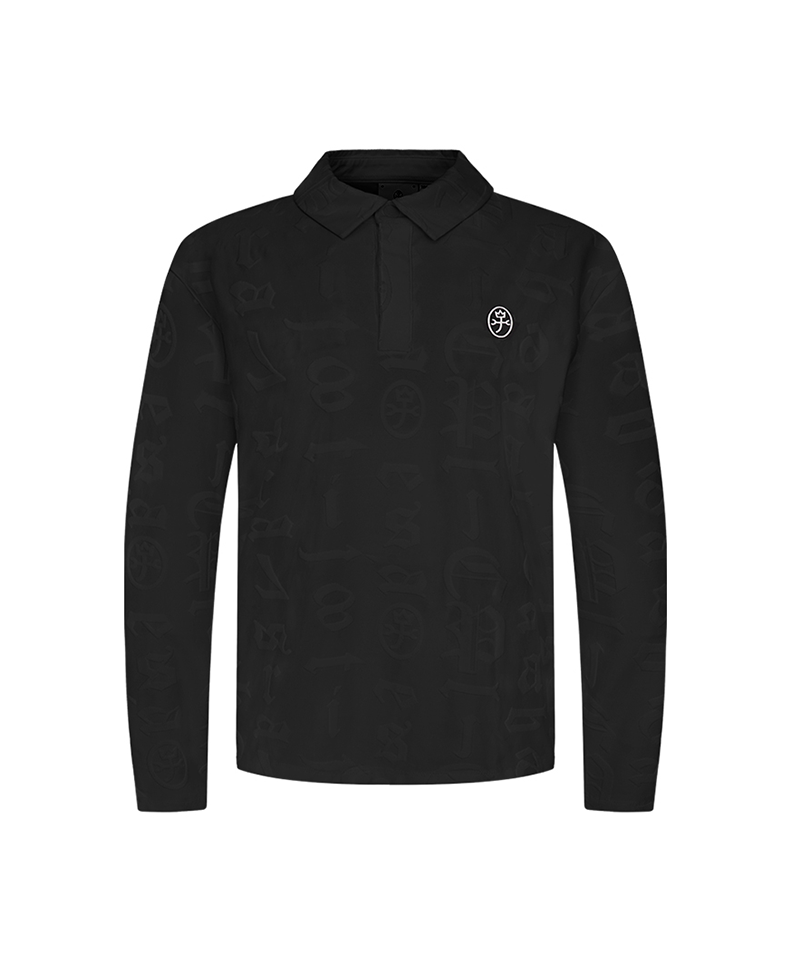 Castelbajac Men's Jacquard Long-Sleeve Eri T-Shirt - Black