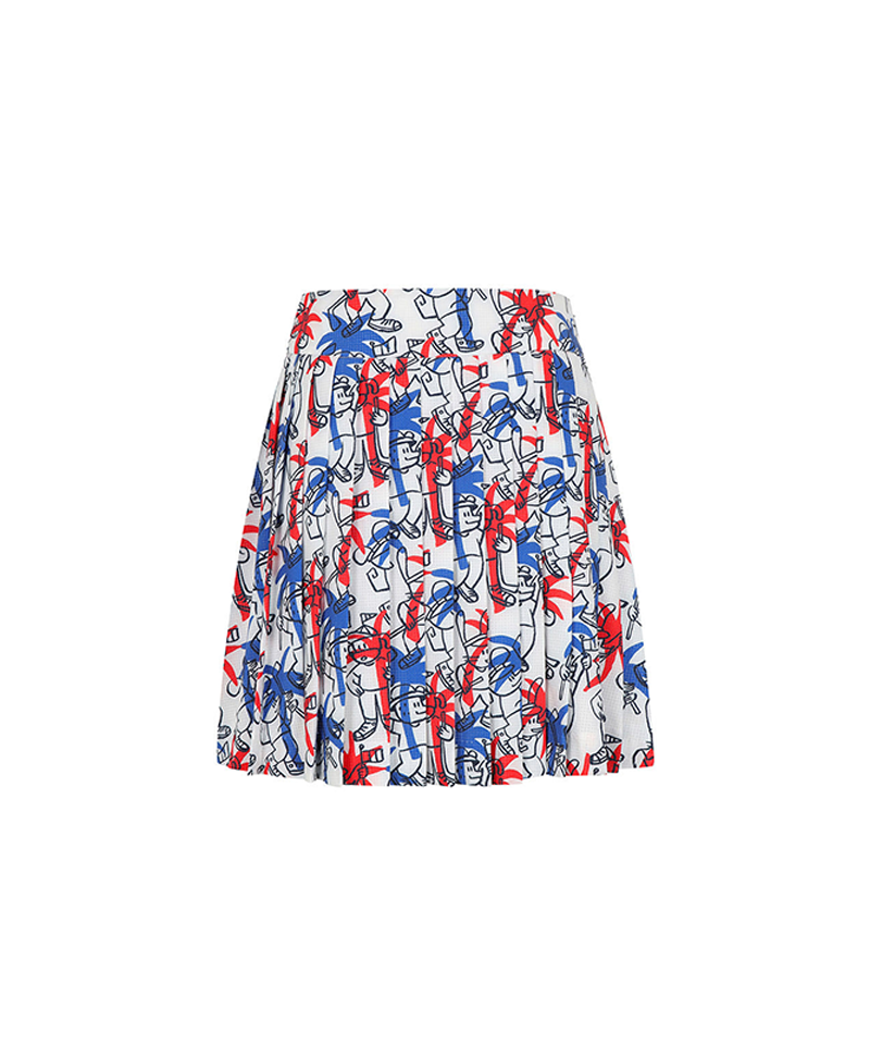 Castelbajac Women's Victory Pattern Pleated Culottes - 2 Colors