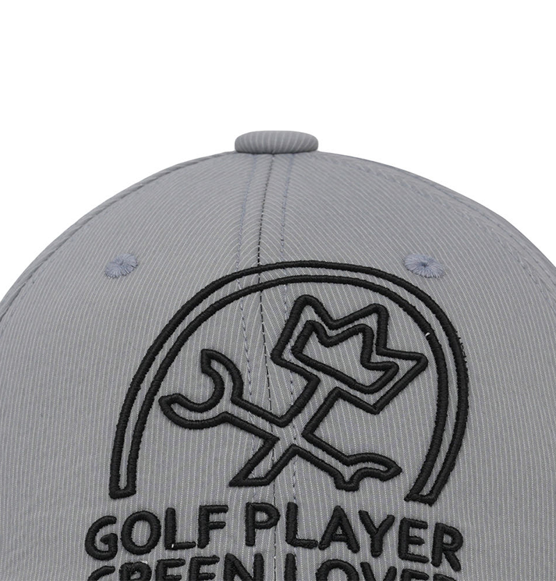 Castelbajac Men's Sprite Slogan Embroidery Point Ball Cap - Grey