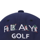 Castelbajac Men's Color Block Point Character Embroidery Ball Cap - Navy