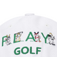 Castelbajac Men's Color Block Point Character Embroidery Ball Cap - White