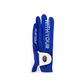 Castelbajac Men's Synthetic Leather Slogan Gloves - Blue