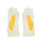 Castelbajac Women's Synthetic Leather Logo Two-Handed Gloves - Yellow