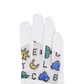 Castelbajac Women's Printed Mesh Gloves - White