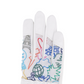 Castelbajac Women's Printed Perforated Gloves - White