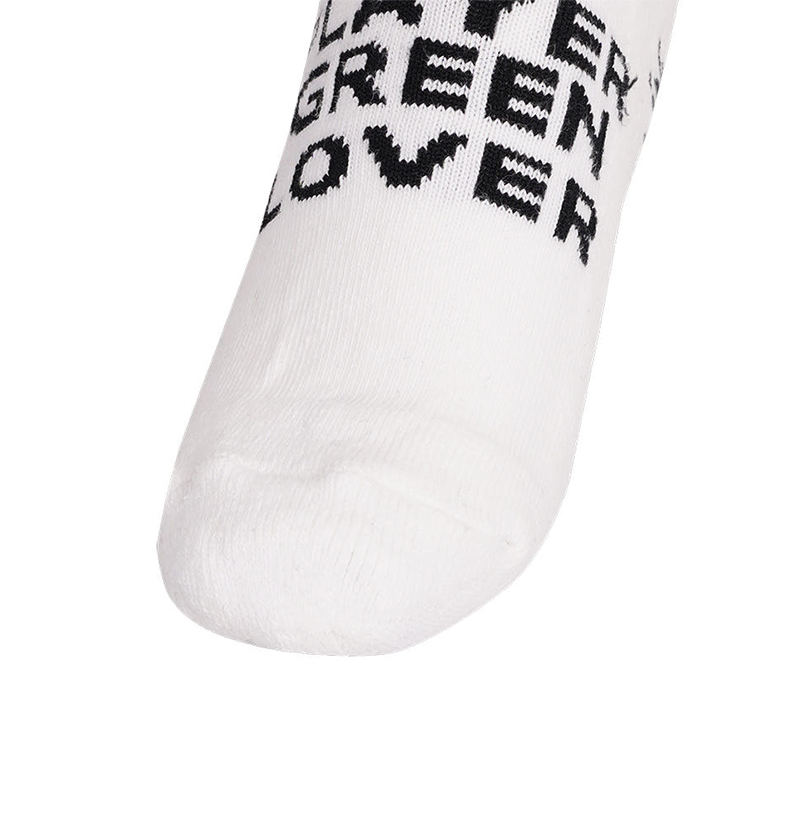 Castelbajac Men's Season Slogan Point Ankle Socks - White