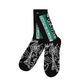Castelbajac Men's Season Pattern Point Long Socks - Black