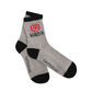 Castelbajac Men's Contrast Accent Long Socks - Grey