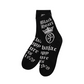 Castelbajac Men's Capsule Line Pattern Point Long Socks - Black