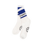 Castelbajac Women's Color Block Slogan Long Socks - Blue