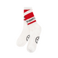 Castelbajac Women's Color Block Slogan Long Socks - Red