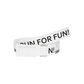 Castelbajac Men's Print Buckle Belt - White
