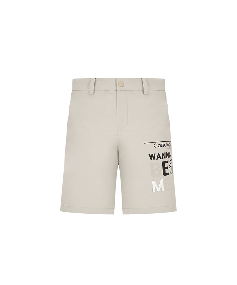 Castelbajac Men's Double-Sided Wool Band 5-Cuff Shorts - 2 Colors