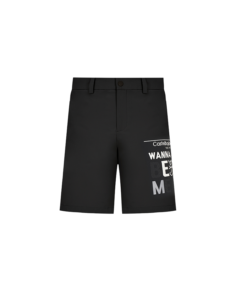 Castelbajac Men's Double-Sided Wool Band 5-Cuff Shorts - 2 Colors