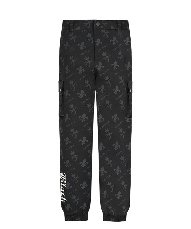 Castelbajac Men's Capsule Line Jacquard Jogger Pants - Black