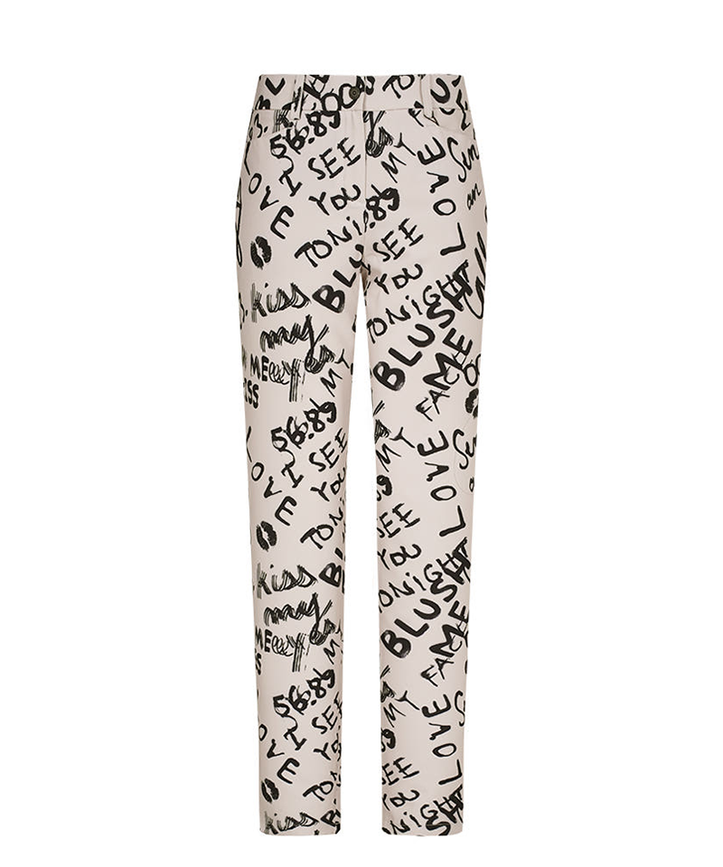 Castelbajac Women's Full-Length Letter Pants - 2 Colors