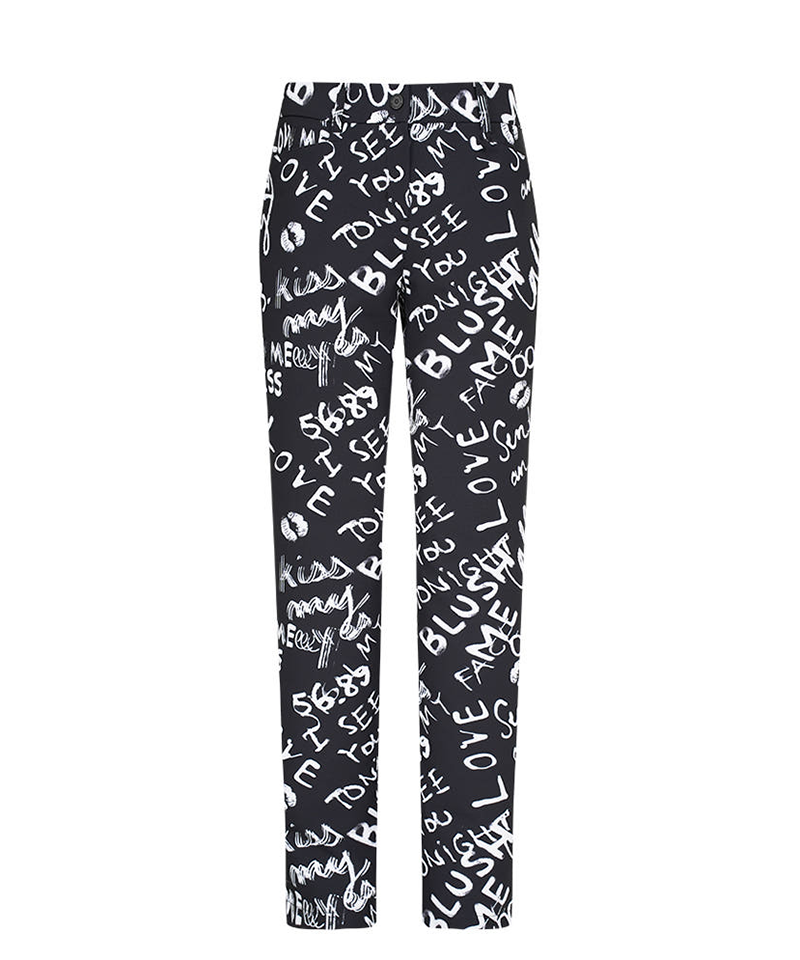 Castelbajac Women's Full-Length Letter Pants - 2 Colors