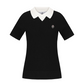Castelbajac Women's ribbed Short-Sleeve Sweater - Black