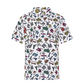 Castelbajac Men's PARIS Pattern Mesh Shirt - White
