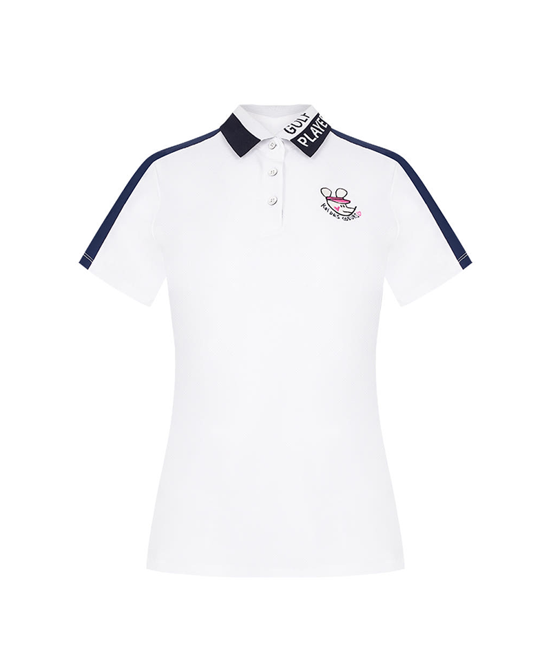 Castelbajac Women's Lettering Collar T-Shirt -  3 Colors