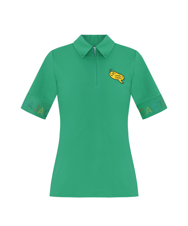 Castelbajac Women's Zip-up Collared T-Shirt - 2 Colors