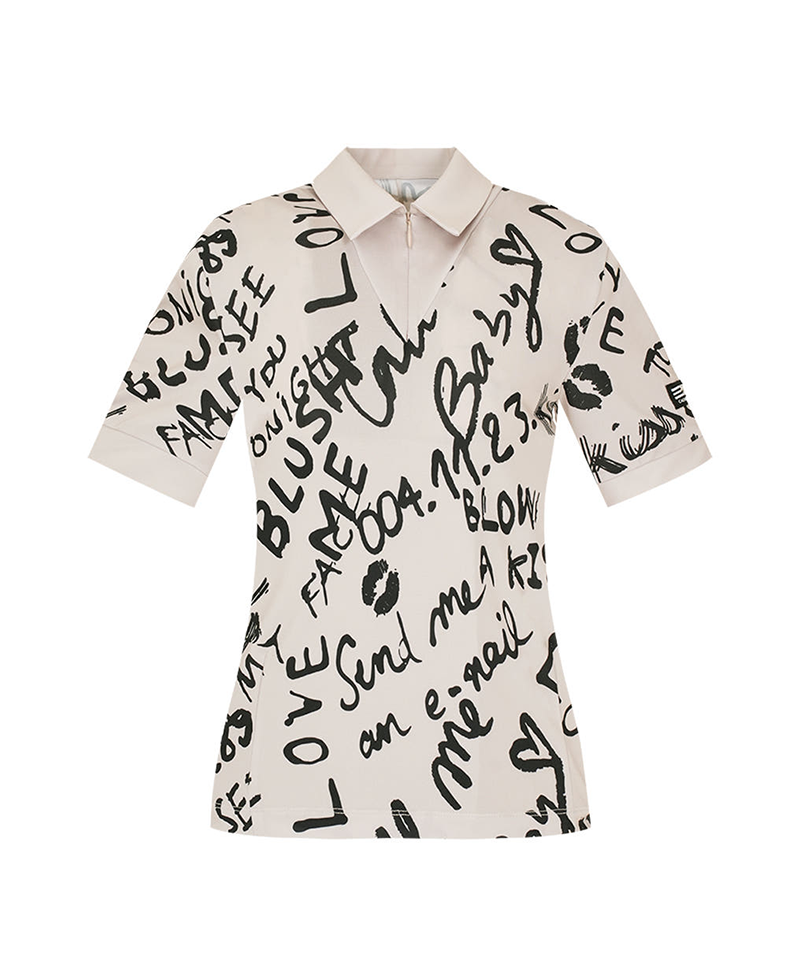Castelbajac Women's Full-Length Letter T-Shirt - 2 Colors