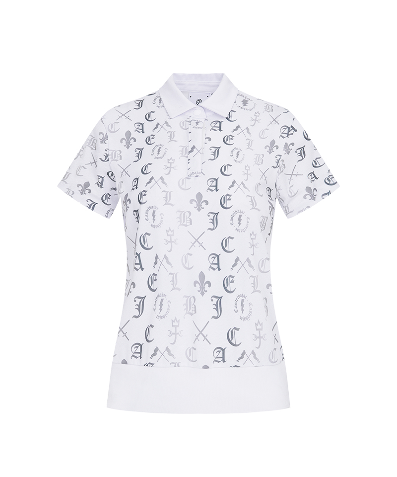 Castelbajac Women's Capsule Line Full-Print Short-Sleeve Collared Shirt - 2 Colors