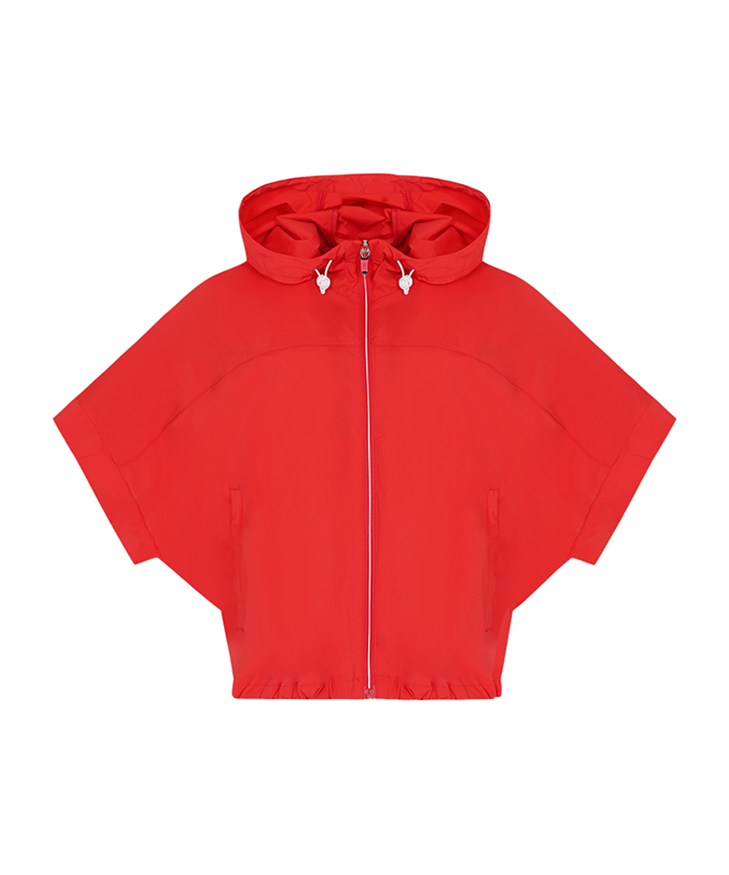Castelbajac Women's Shoulder Letter Hooded Poncho - 2 Colors