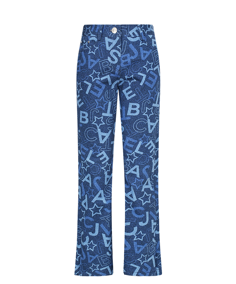 Castelbajac Women's Star Print Bootcut Pants - Navy