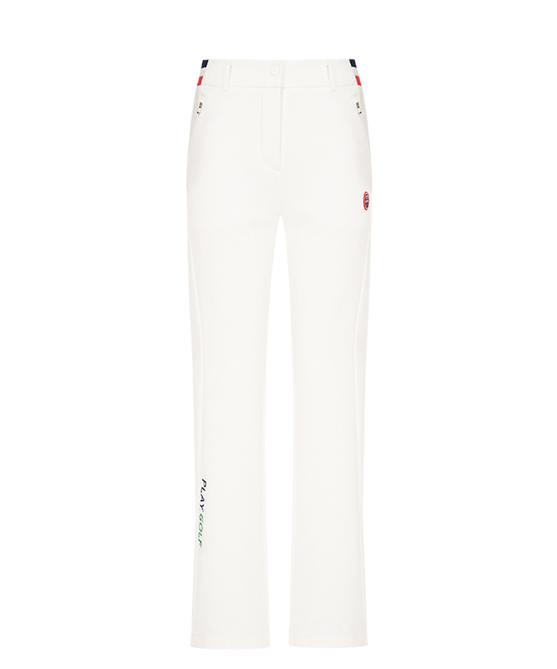 Castelbajac Women's Tri-Color Point Bootcut Pants - 2 Colors