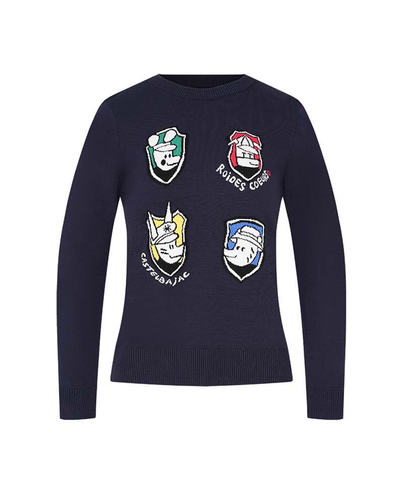 Castelbajac Women's Shield Round Pullover - 2 Colors