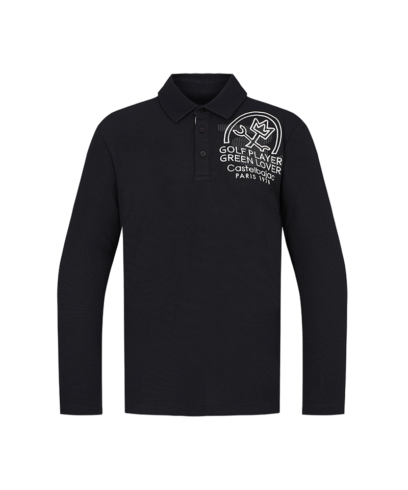 Castelbajac Men's Chest One-Point Collar T-Shirt - 3 Colors