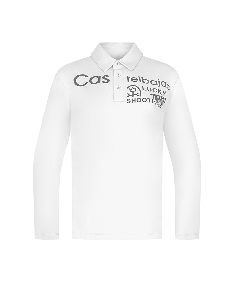 Castelbajac Men's Nylon Spandex Functional Polo T-Shirt - 2 Colors