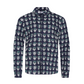 Castelbajac Men's Full-Length Pattern Jersey Shirt - Navy