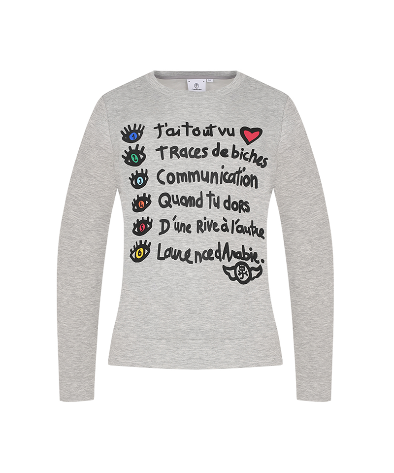 Castelbajac Women's Lettering Artwork Print Round T-Shirt - 3 Colors