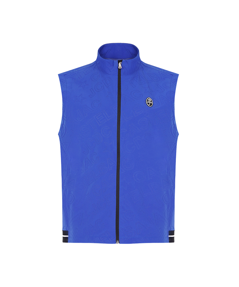 Castelbajac Men's Bajac Logo Embossed Vest - 2 Colors