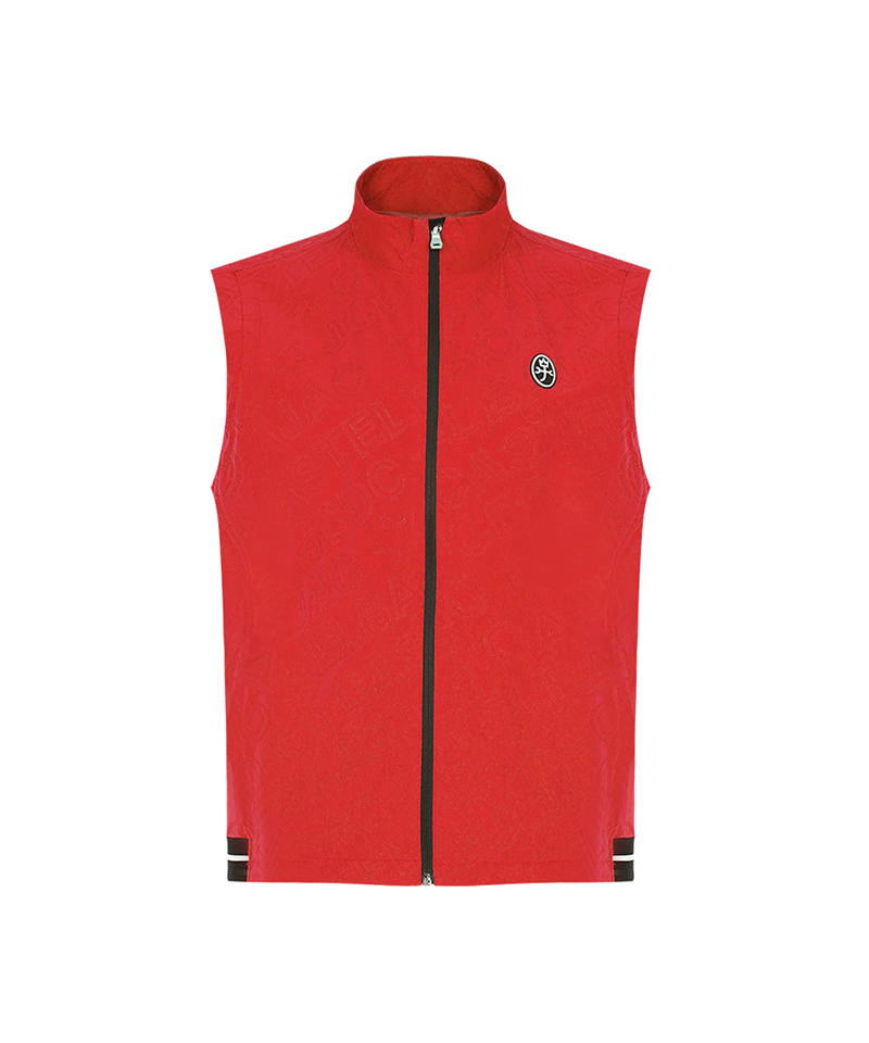 Castelbajac Men's Bajac Logo Embossed Vest - 2 Colors