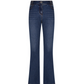 Castelbajac Women's Heart-Embroidered Point Bootcut Denim Pants - Blue
