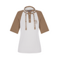 Castelbajac Women's Logo Point Raglan Short-Sleeve Hoodie - Brown